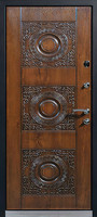 миниатюра - металлическая дверь в загородный дом с отделкой цинкогрунт - МД-262 - 028-2